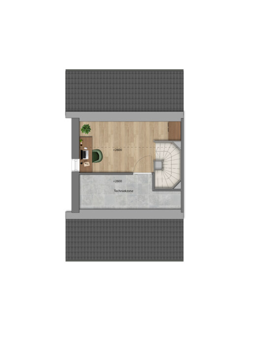 Hoekwoning - tweede verdieping