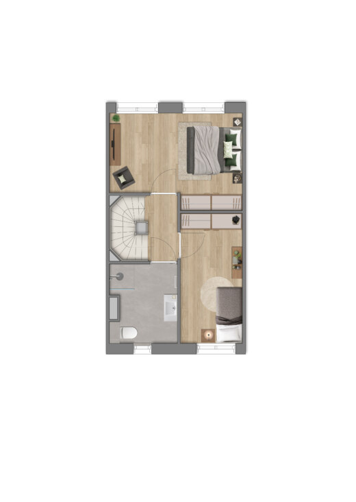 Tussenwoning - eerste verdieping