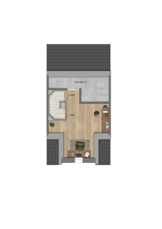 Tussenwoning - tweede verdieping